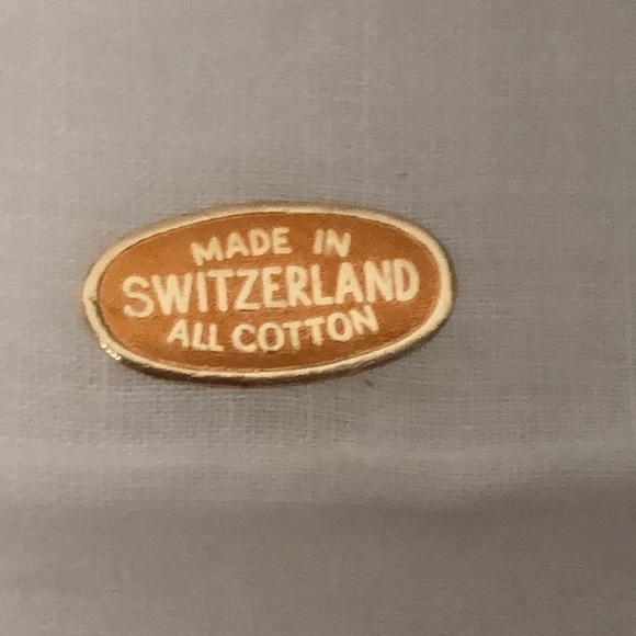 2 VTG Switzerland made Monogram “M” Delicate Handkerchiefs All Cotton - Picture 8 of 11